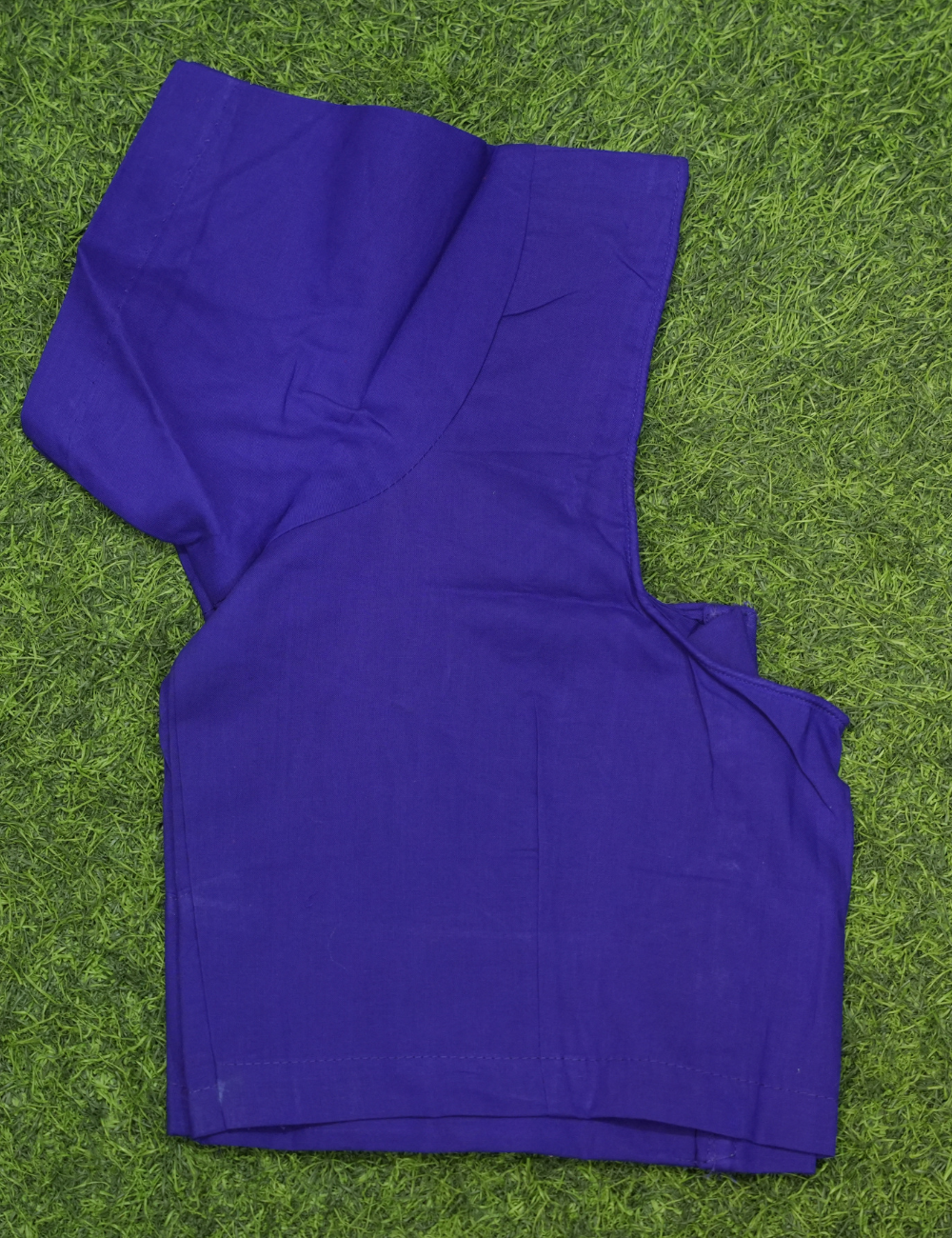 Premium Royal Blue two by two Cotton Readymade Blouse