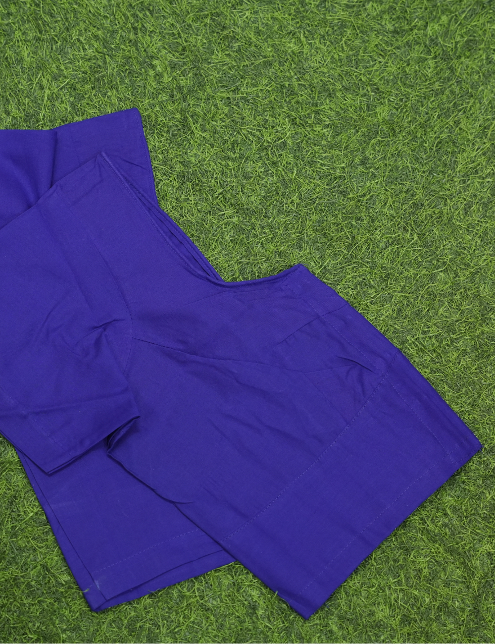 Premium Royal Blue two by two Cotton Readymade Blouse