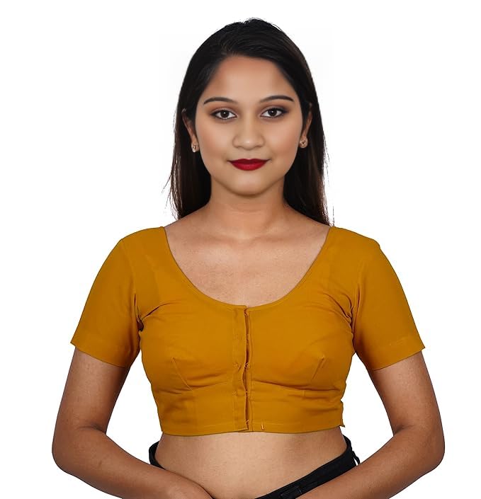 Premium Royal Blue two by two Cotton Readymade Blouse