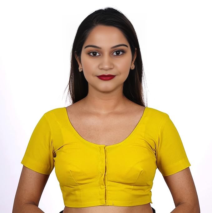 Premium Royal Blue two by two Cotton Readymade Blouse