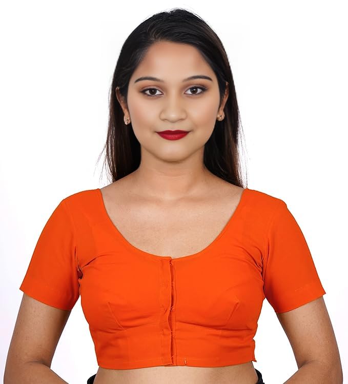 Premium Royal Blue two by two Cotton Readymade Blouse