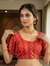 Red Blouse with Golden Embroidery – 36" Size