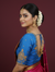 Royal Blue Silk Cotton Blouse with - Aari Work